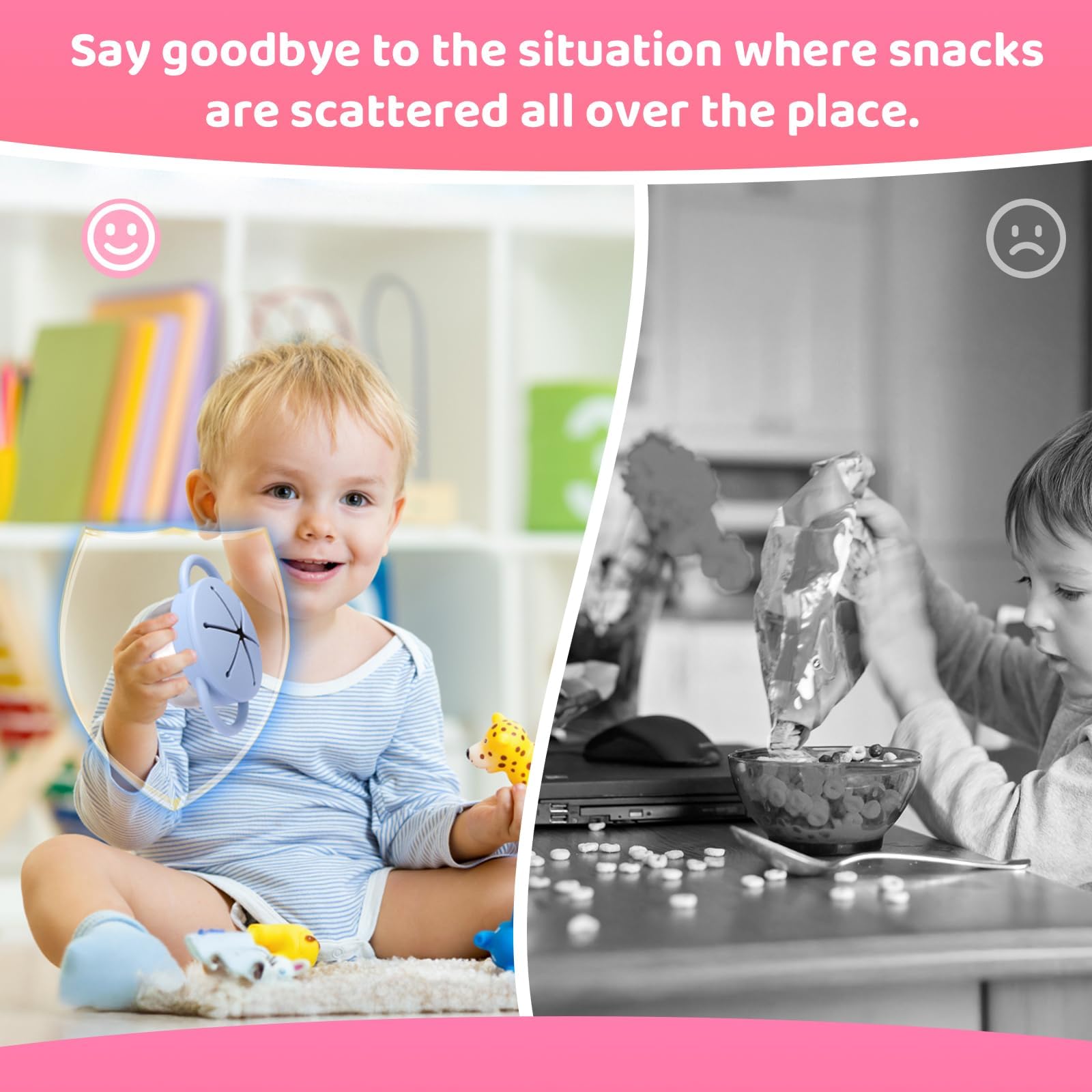 Palksky colorful set offers kid-friendly snack options for easy choices.