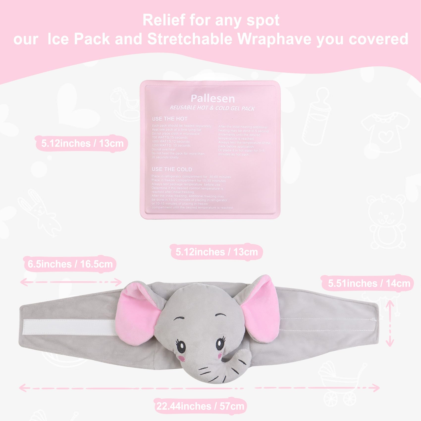 Pallesen heated-tummy-wrap offers warm relief for baby tummy discomfort.