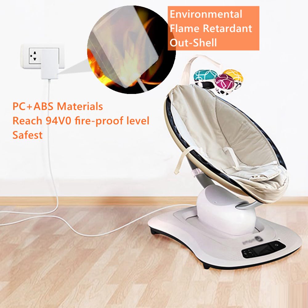 Palrey 12V 3A swing adapter delivers consistent power for 4moms.