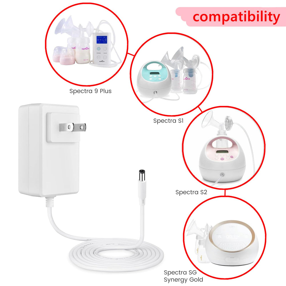 Palrey 12V charger compatible with SPS100 and SPS200 for uninterrupted pumping