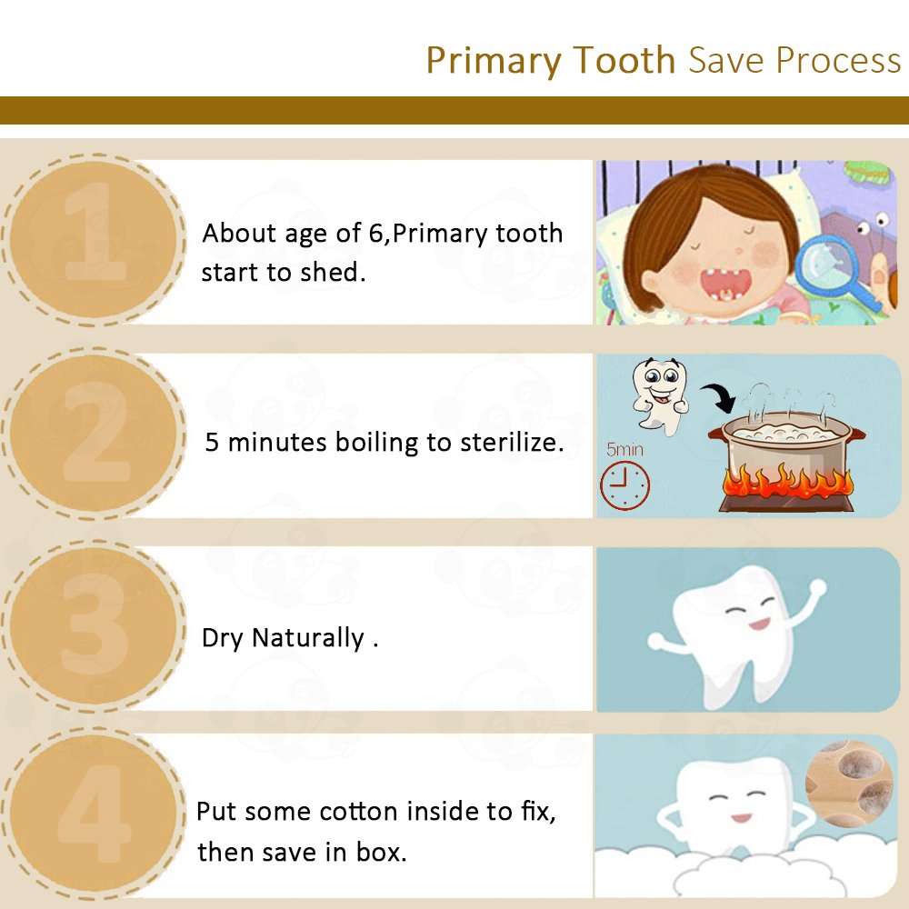 PAMBO tooth box held by a child illustrating treasured keepsake idea