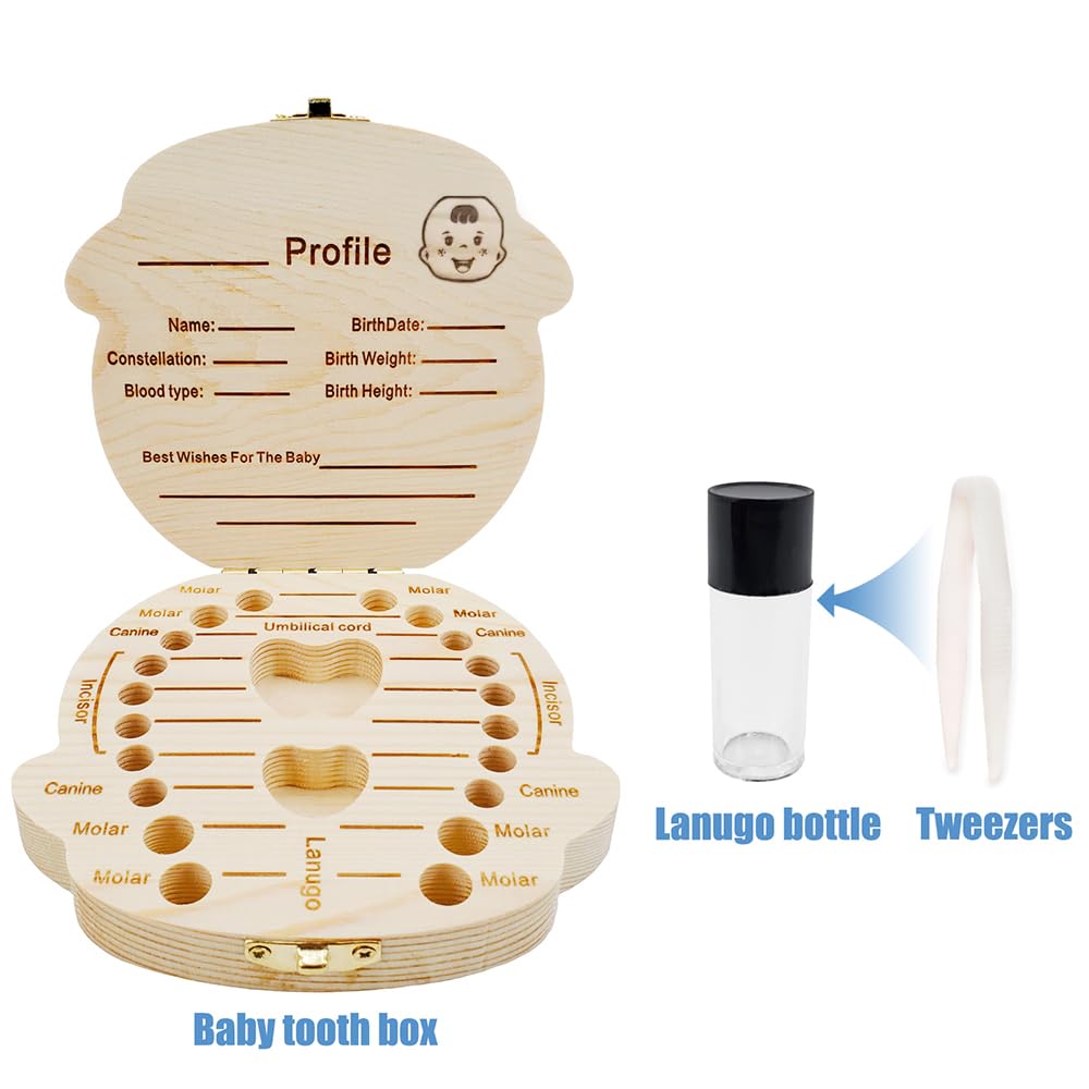 PAMBO Tooth Fairy Box with bonus tweezers aids gentle tooth handling.