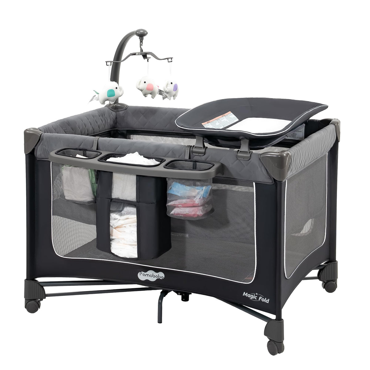 Pamo Babe 1 Step Open Fold demonstrates fast setup for busy parents.