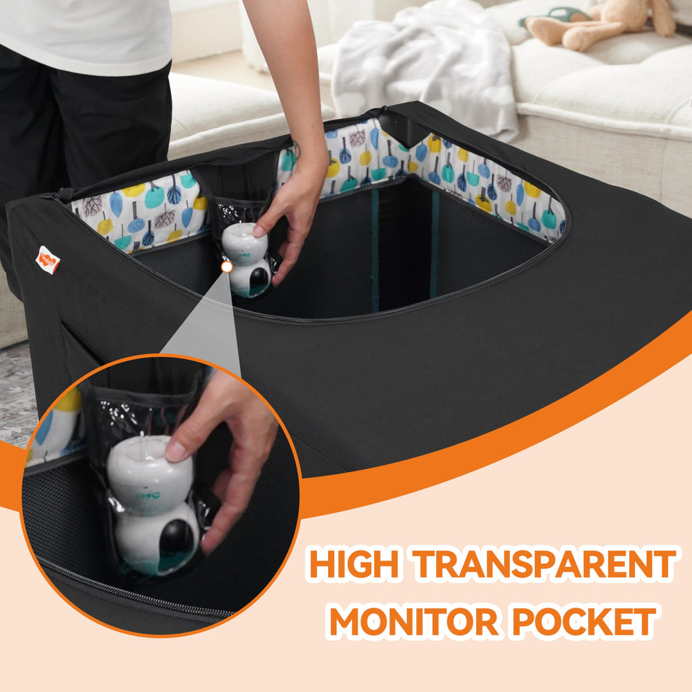 Pamo Babe monitor pocket with night vision camera compatibility for real-time baby check-ins