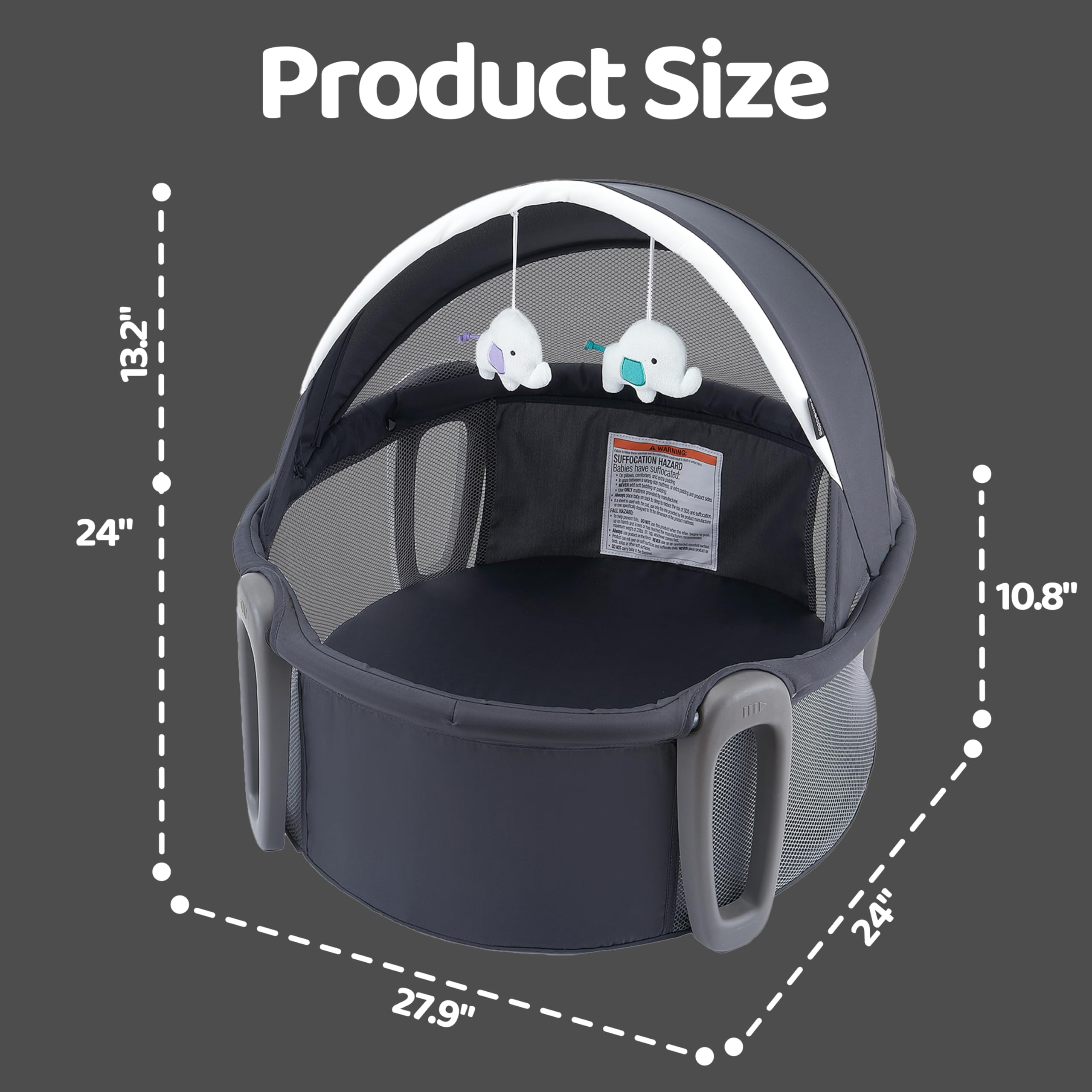 Pamo babe quick fold and carry bag simplifies packing for travel.