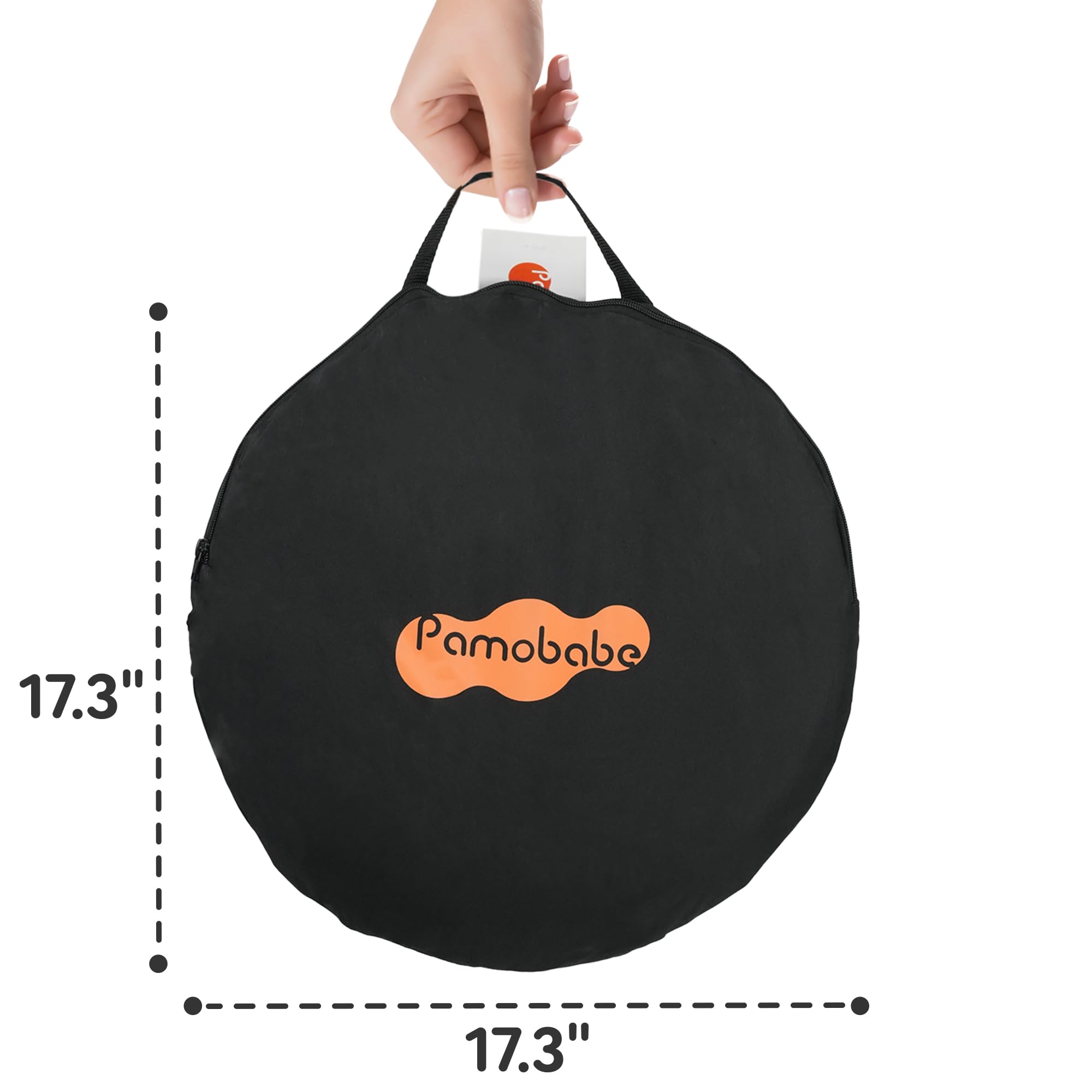 Pamo Babe Pack and Play Tent folded bag ready for travel