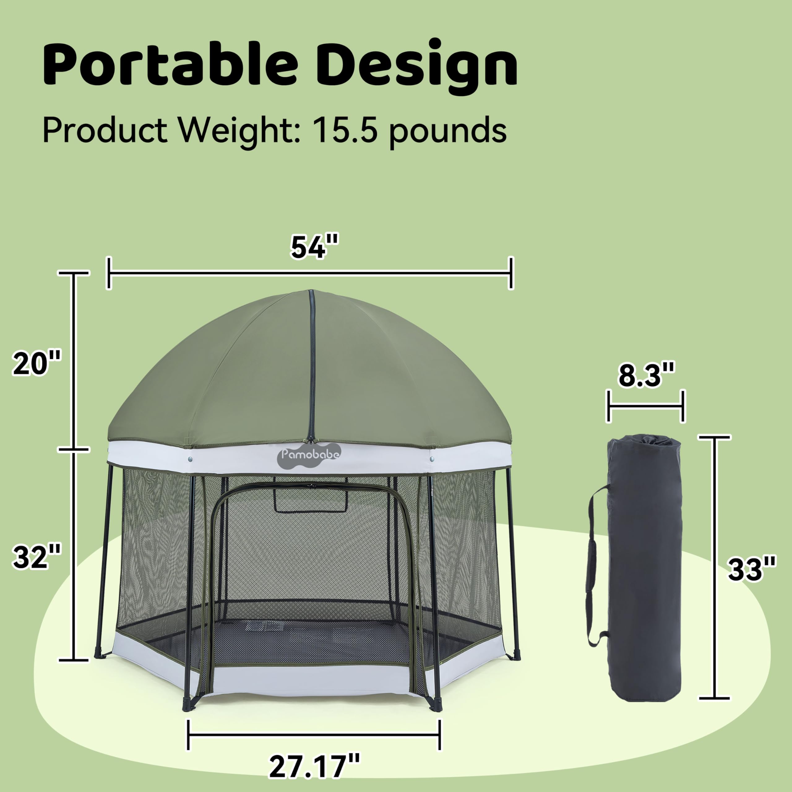 Pamo Babe playpen versatile space ideal for babies and toddlers learning to explore.