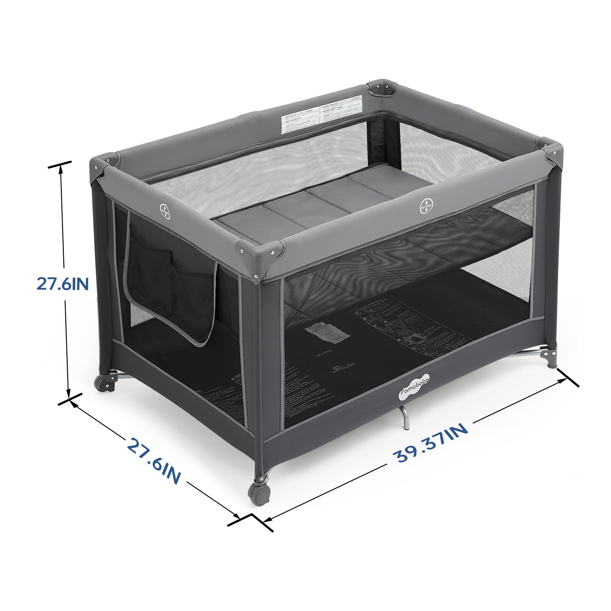 Pamo Babe travel crib setup for car trips