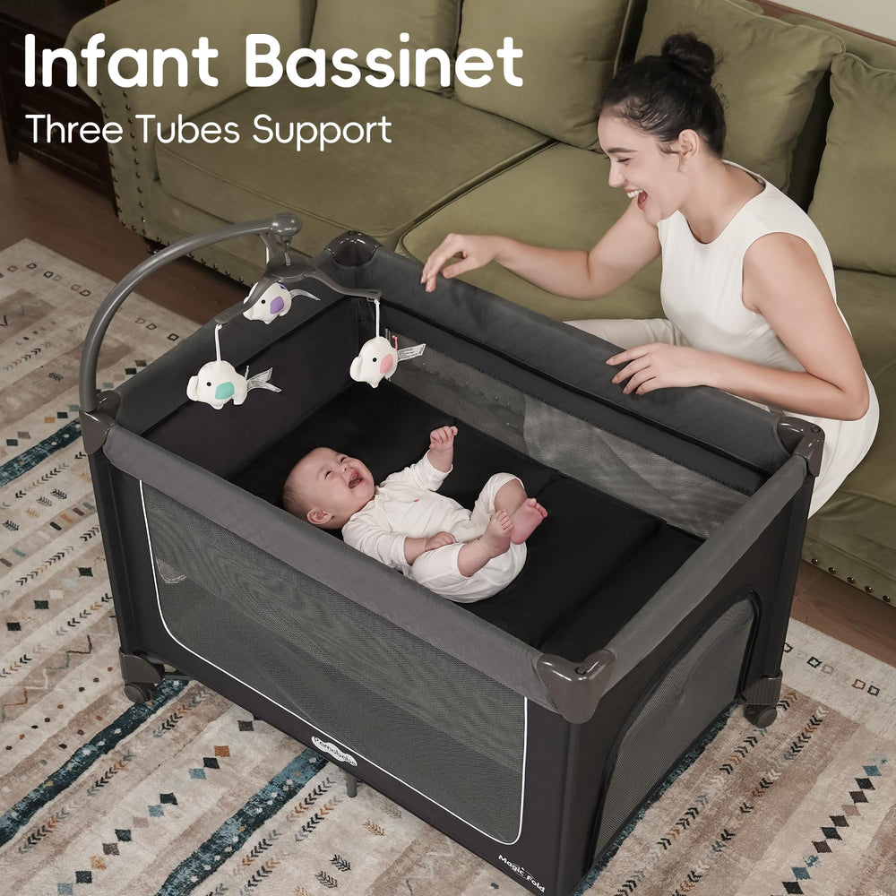Pamo Babe Stable Frame with 7-point support for steady play.