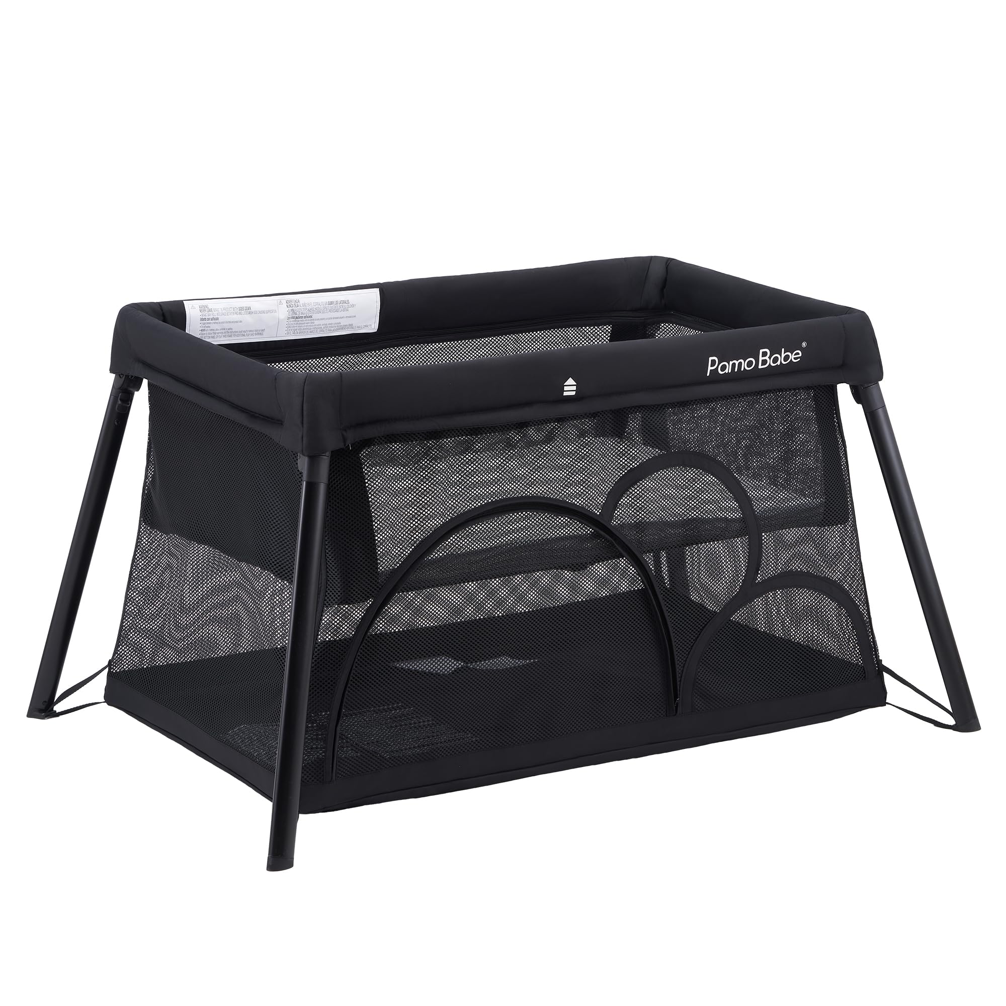 Pamo Babe travel crib base with sturdy legs for stability and easy setup.