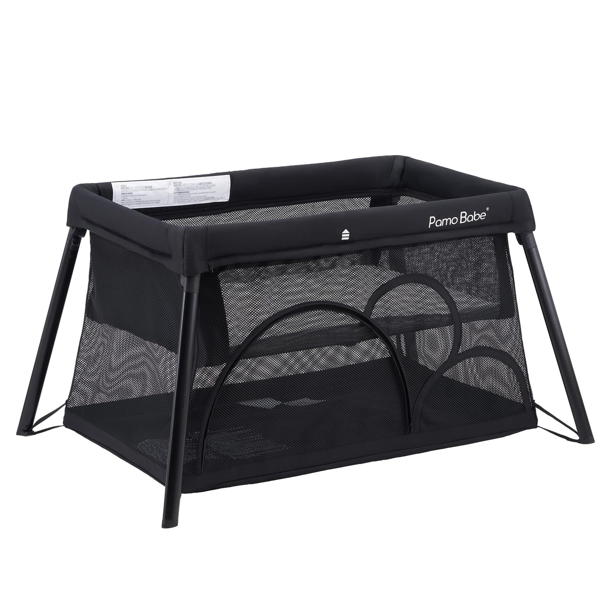Pamo Babe travel crib base with sturdy legs for stability and easy setup.
