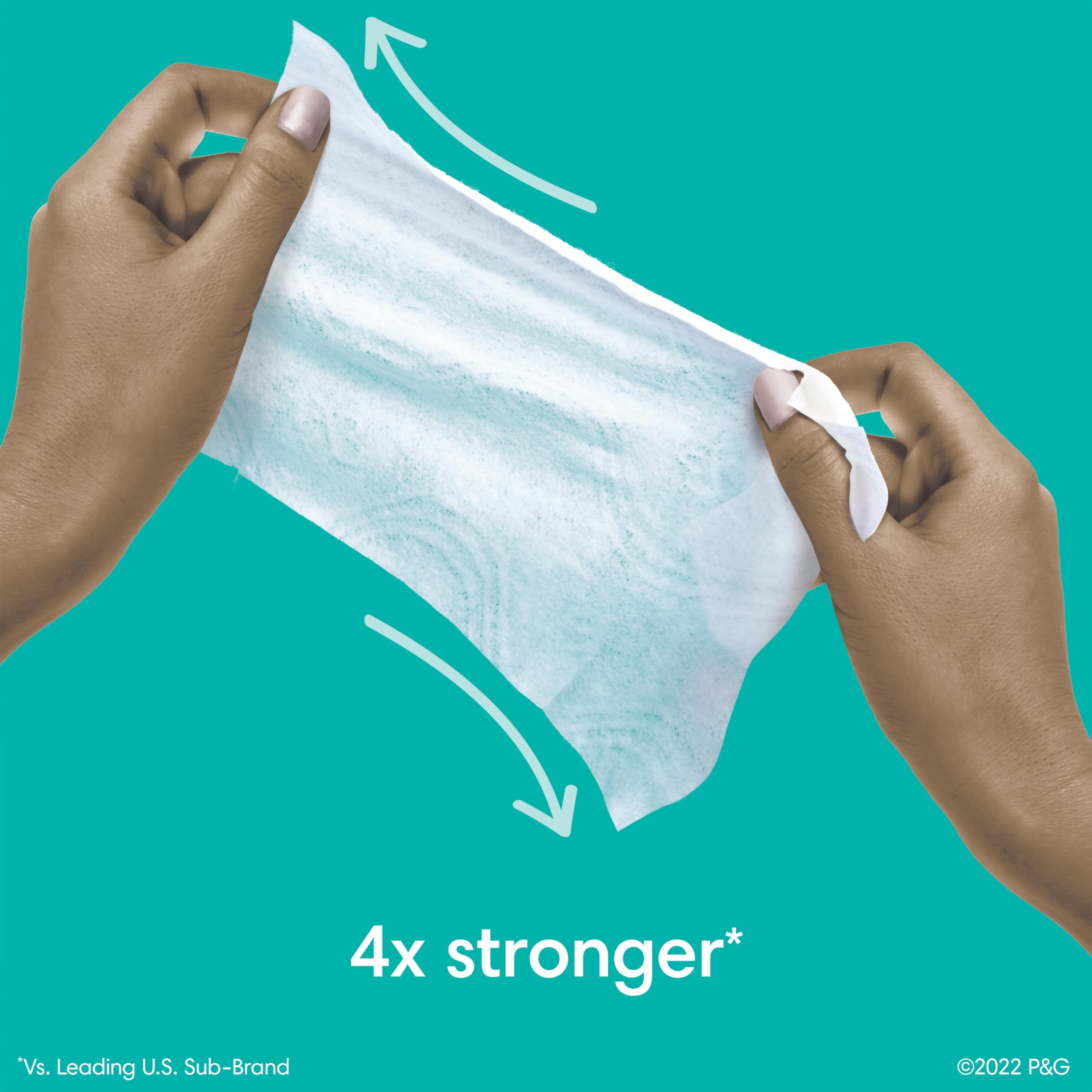 Pampers Baby Wipes 4x stronger performance for tough messes.
