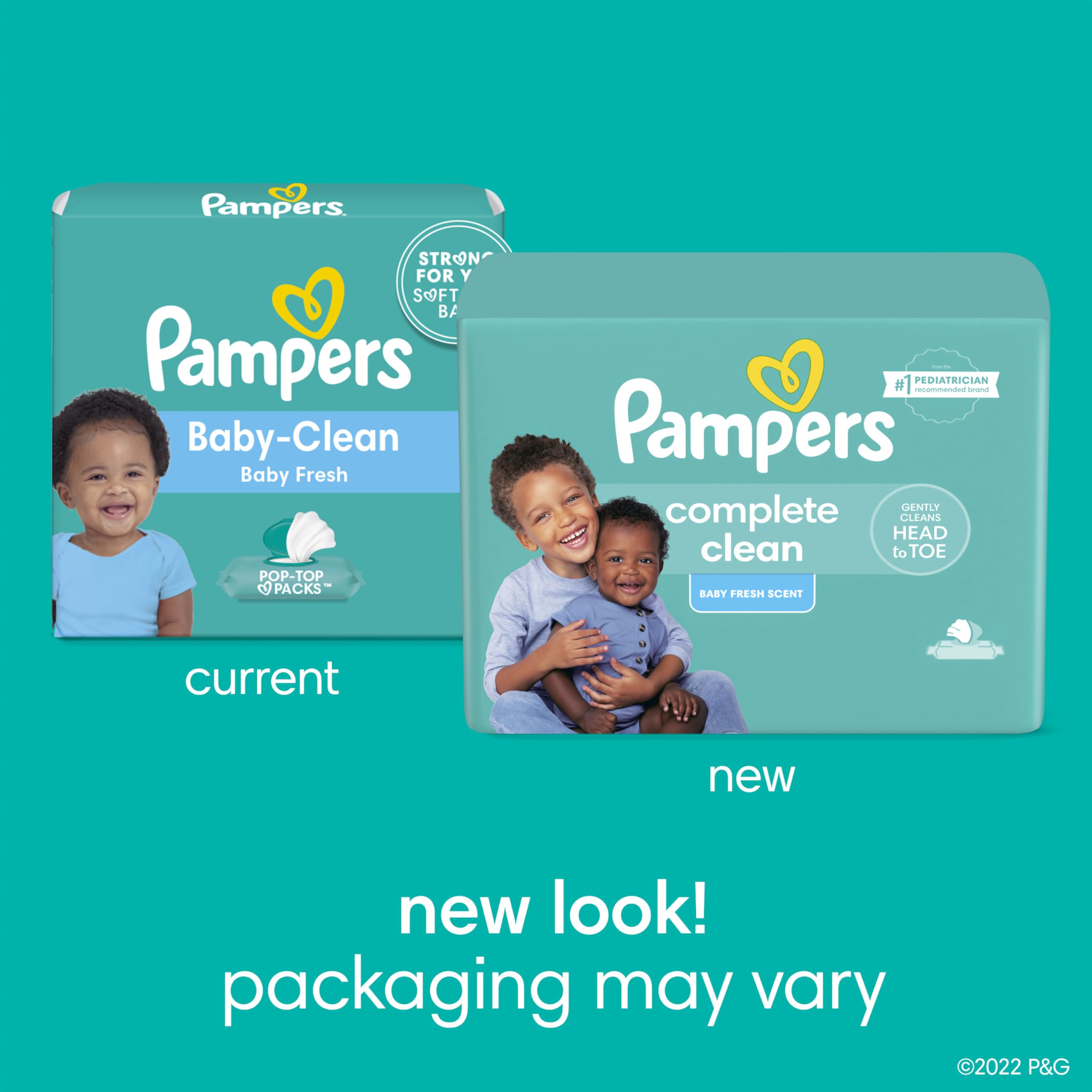 Pampers Baby Wipes baby fresh scent close-up highlights refreshing daily clean.