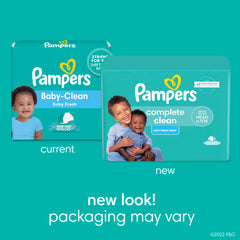 Pampers Baby Wipes baby fresh scent close-up highlights refreshing daily clean.