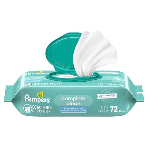 Pampers Baby Wipes on-the-go convenience fits in a diaper bag.