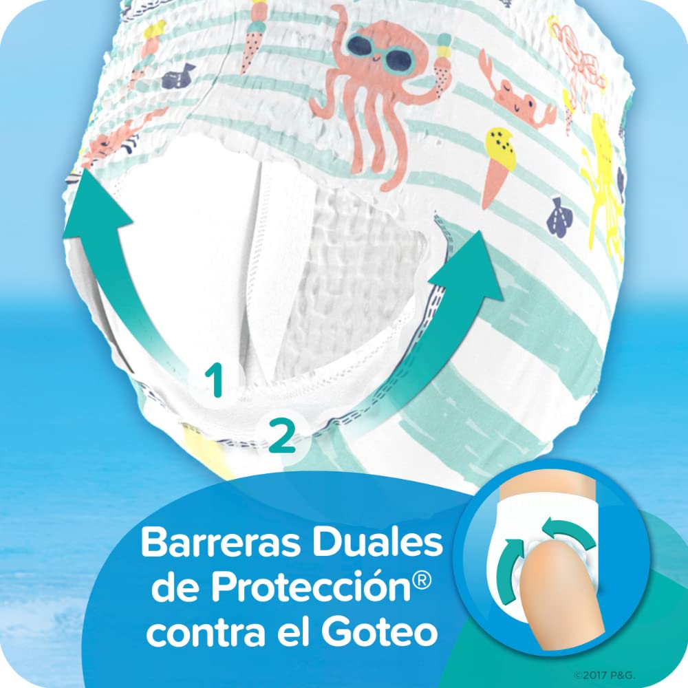 Pampers Splashers medium 11 ct packaging front, easy to spot in Brandstore options