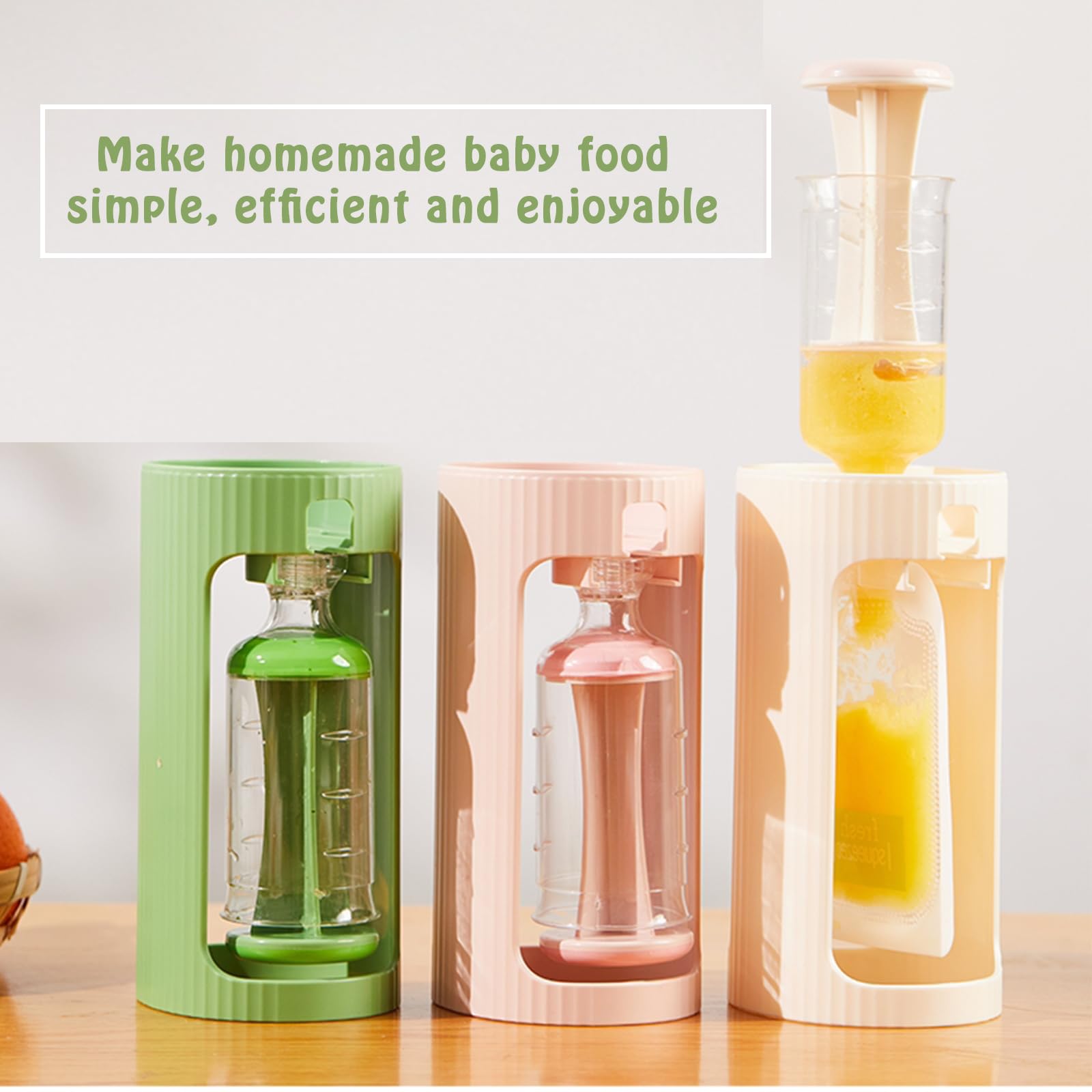 PandaEar 10 disposable pouches provide convenient storage for baby meals.