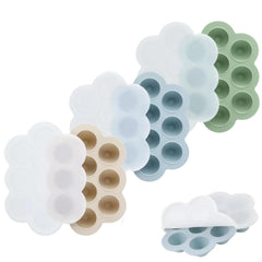 PandaEar 3-pack trays with 10 compartments for portion-controlled baby meals on the go.