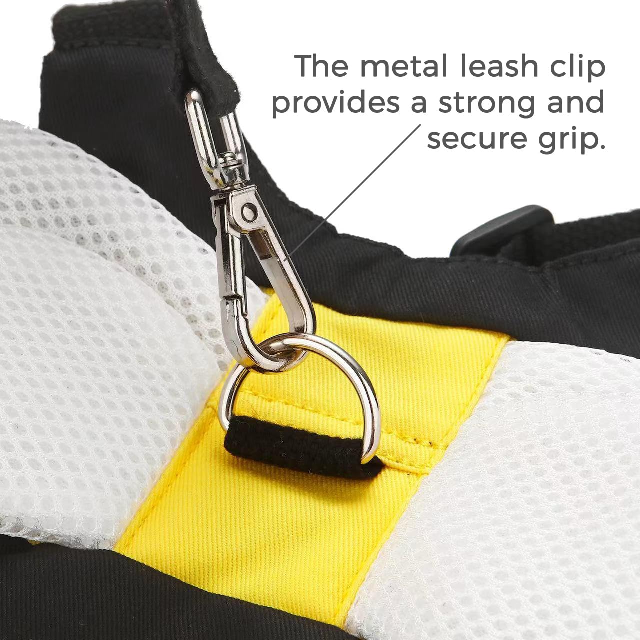 PandaEar adjustable shoulder straps on the harness for comfortable wear.