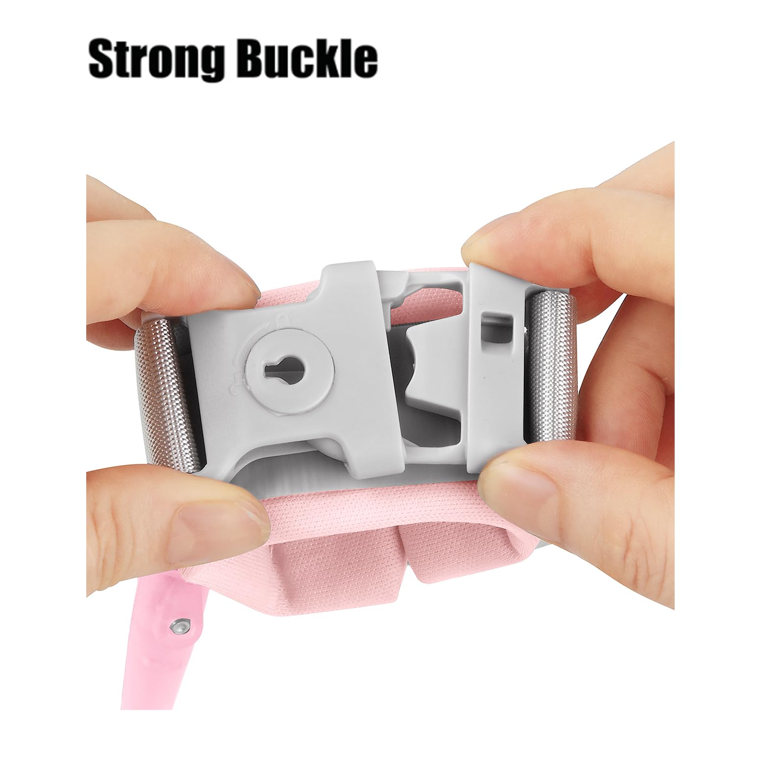 PandaEar 360-degree swivel clip prevents tangling during busy outings.