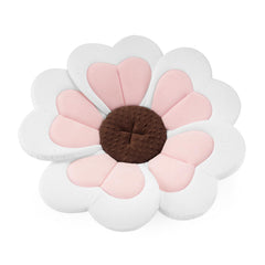 PandaEar baby bath pad pink heart close-up shows plush petals for gentle support
