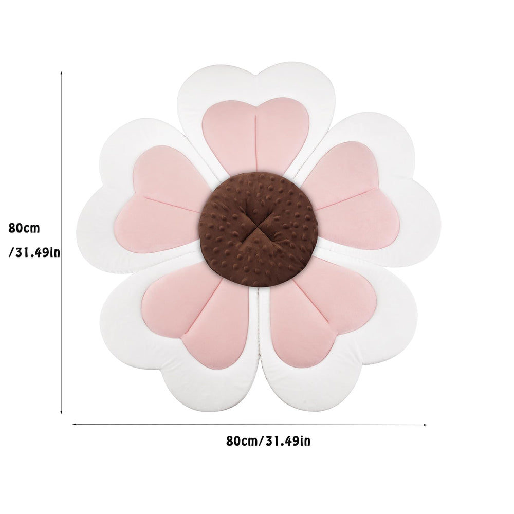 PandaEar baby bath pad soft plush petals provide cozy support for newborns