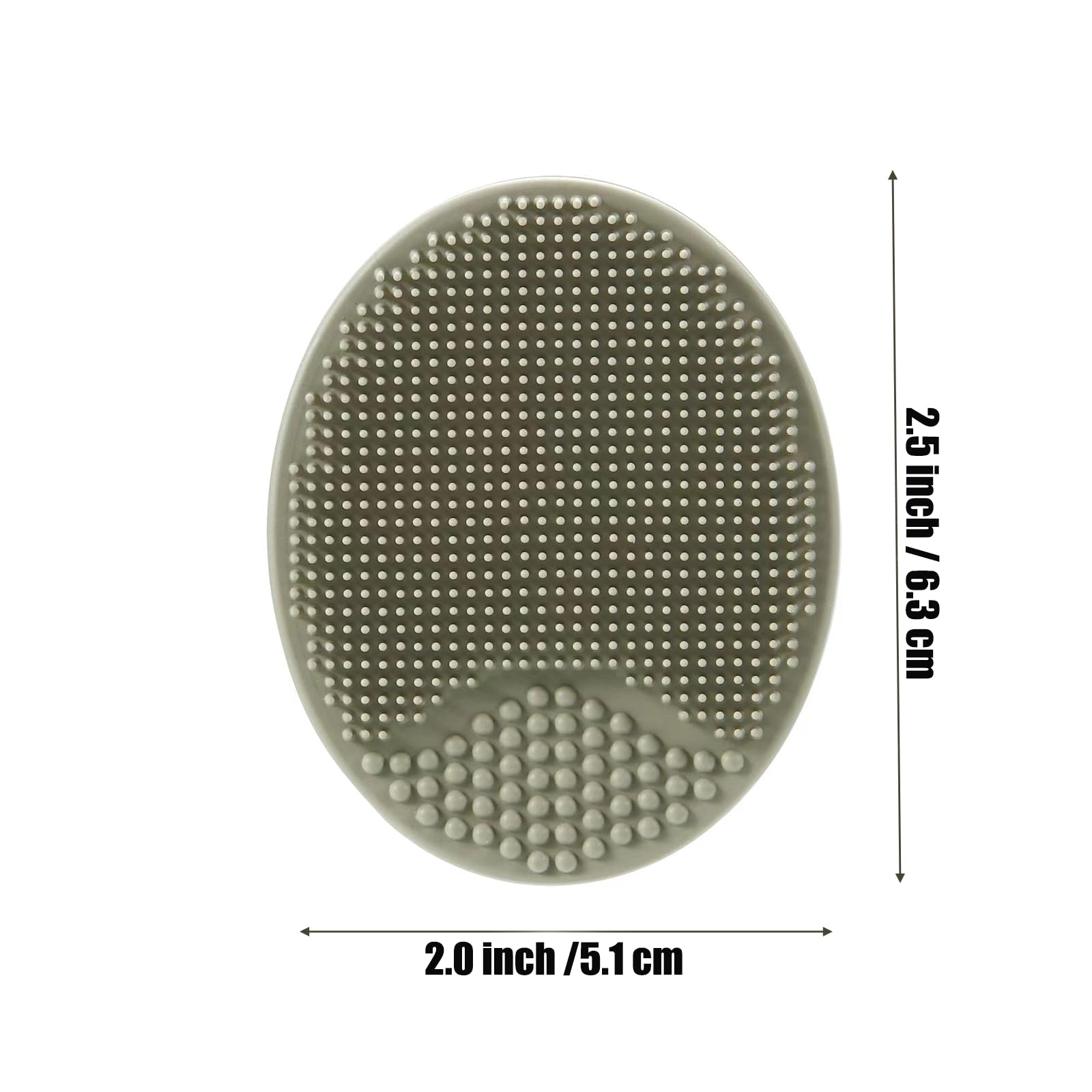 PandaEar silicone brush blue close-up handle highlights flexible bristles for delicate skin