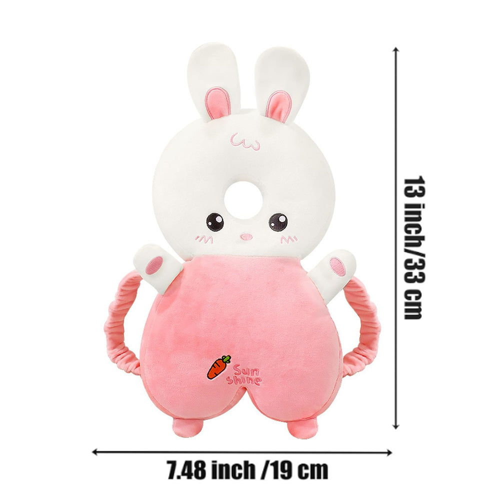 PandaEar head protector fabric close-up shows plush velvet comfort and breathability.