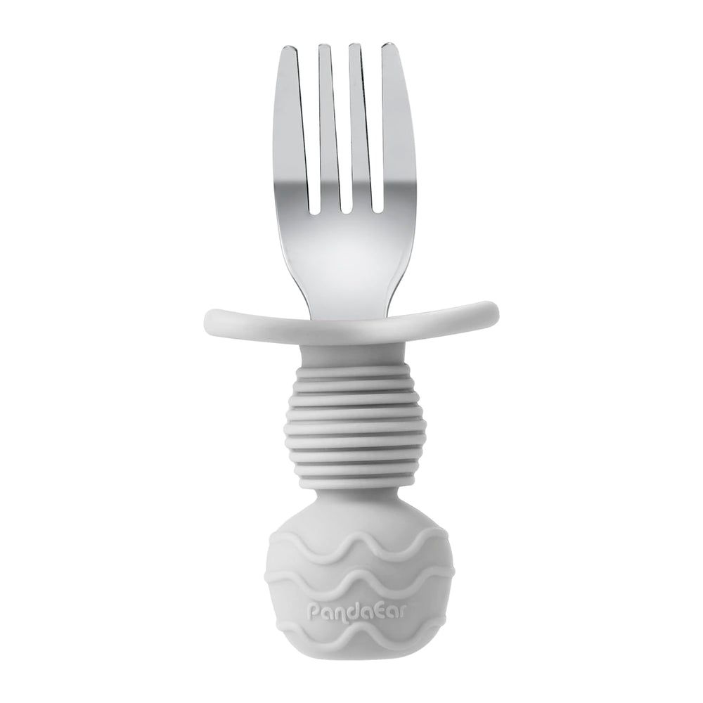 PandaEar stainless steel and silicone construction emphasizes safe, durable mealtime tools.
