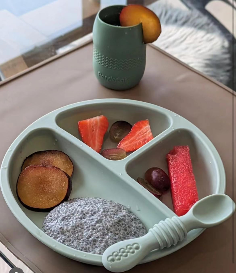 PandaEar baby-led weaning-friendly design supports self-feeding exploration.