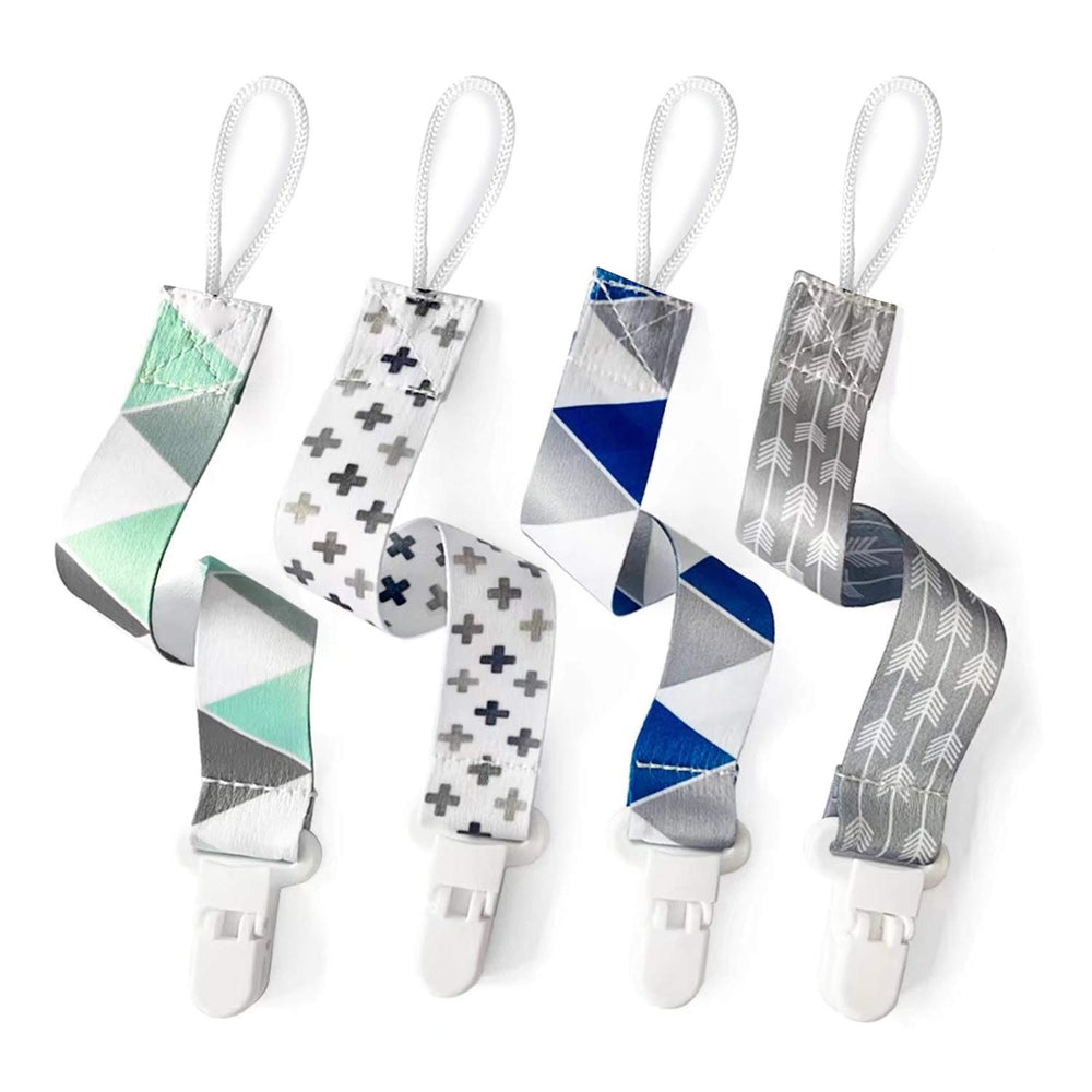 PandaEar pacifier clips universal clip closeup shows secure attachment for pacifiers on the go.