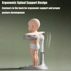 PandaEar baby shower stand with adjustable height supports growing infants.