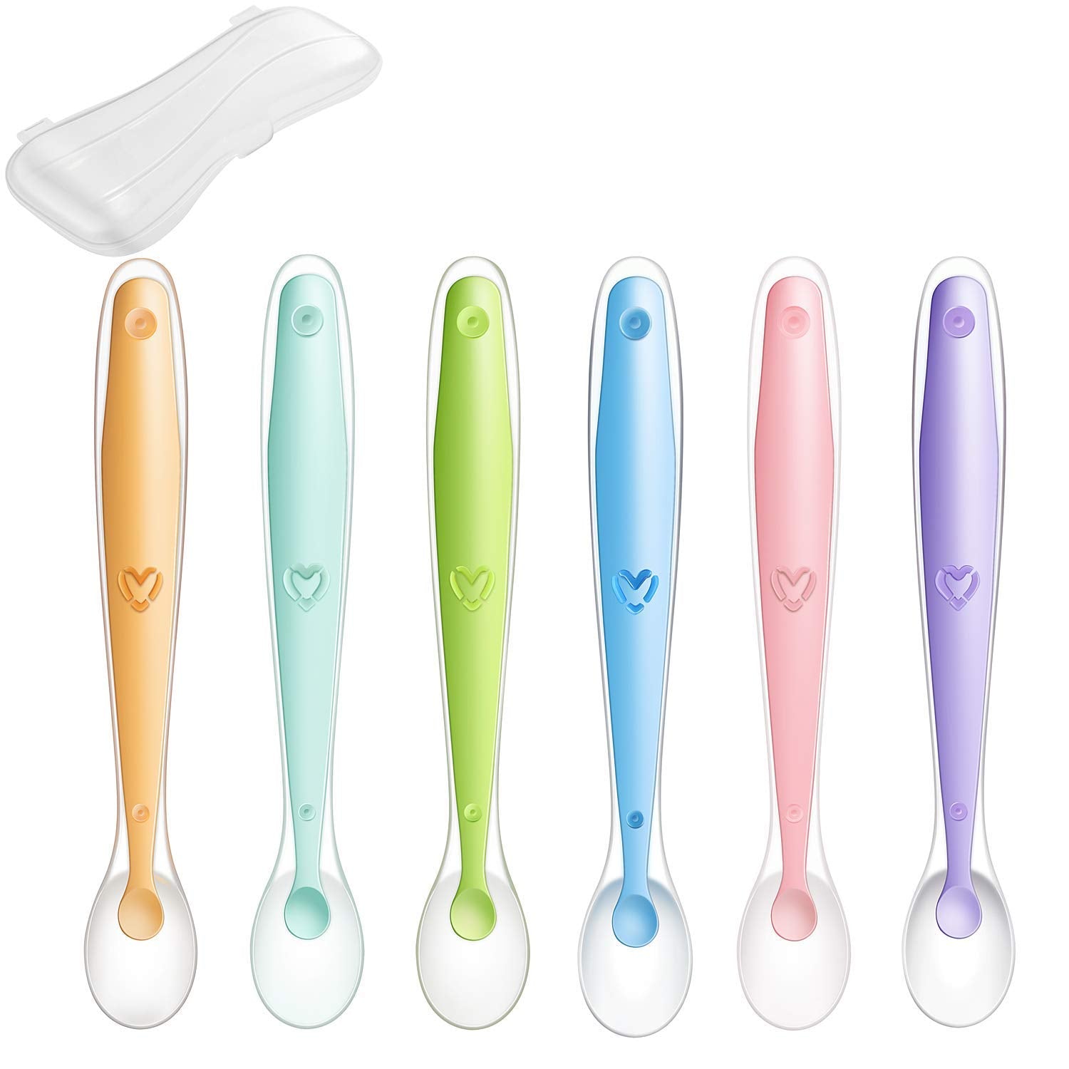 PandaEar silicone-soft spoons provide gum-friendly feeding with gentle scoops.