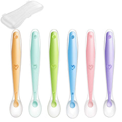 PandaEar silicone-soft spoons provide gum-friendly feeding with gentle scoops.