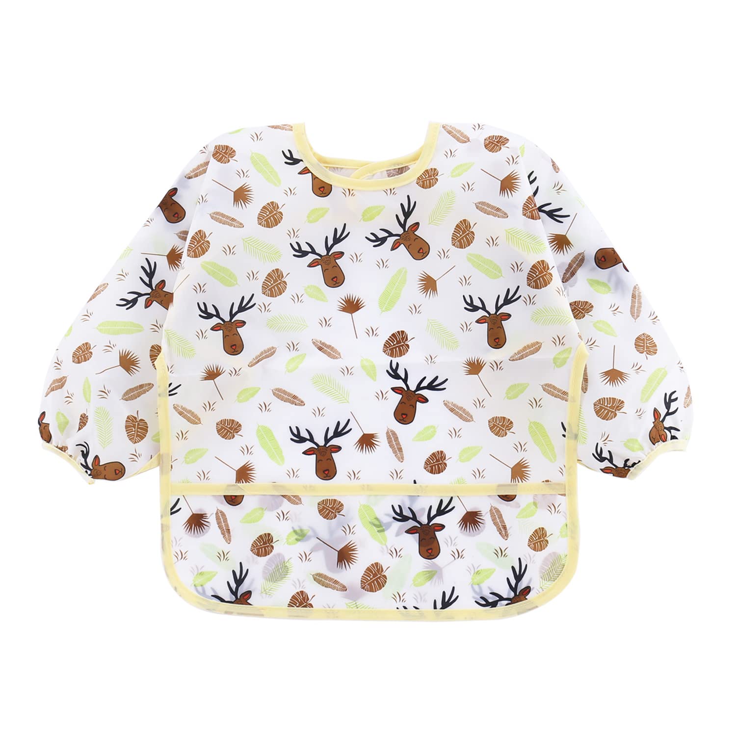 PandaEar back tie closure provides secure fit for growing toddlers during meals.