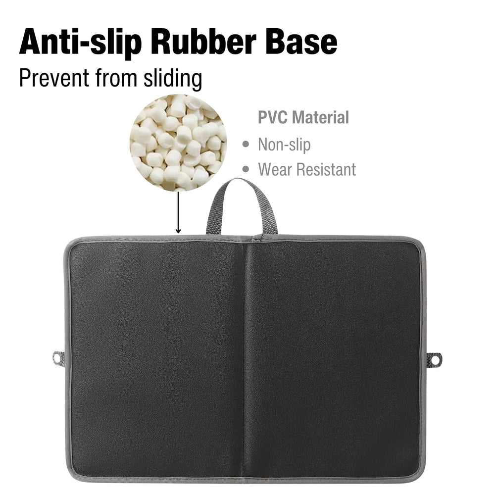 PandaEar bath knee pad with non-slip base for stable, safe toddler bath time.