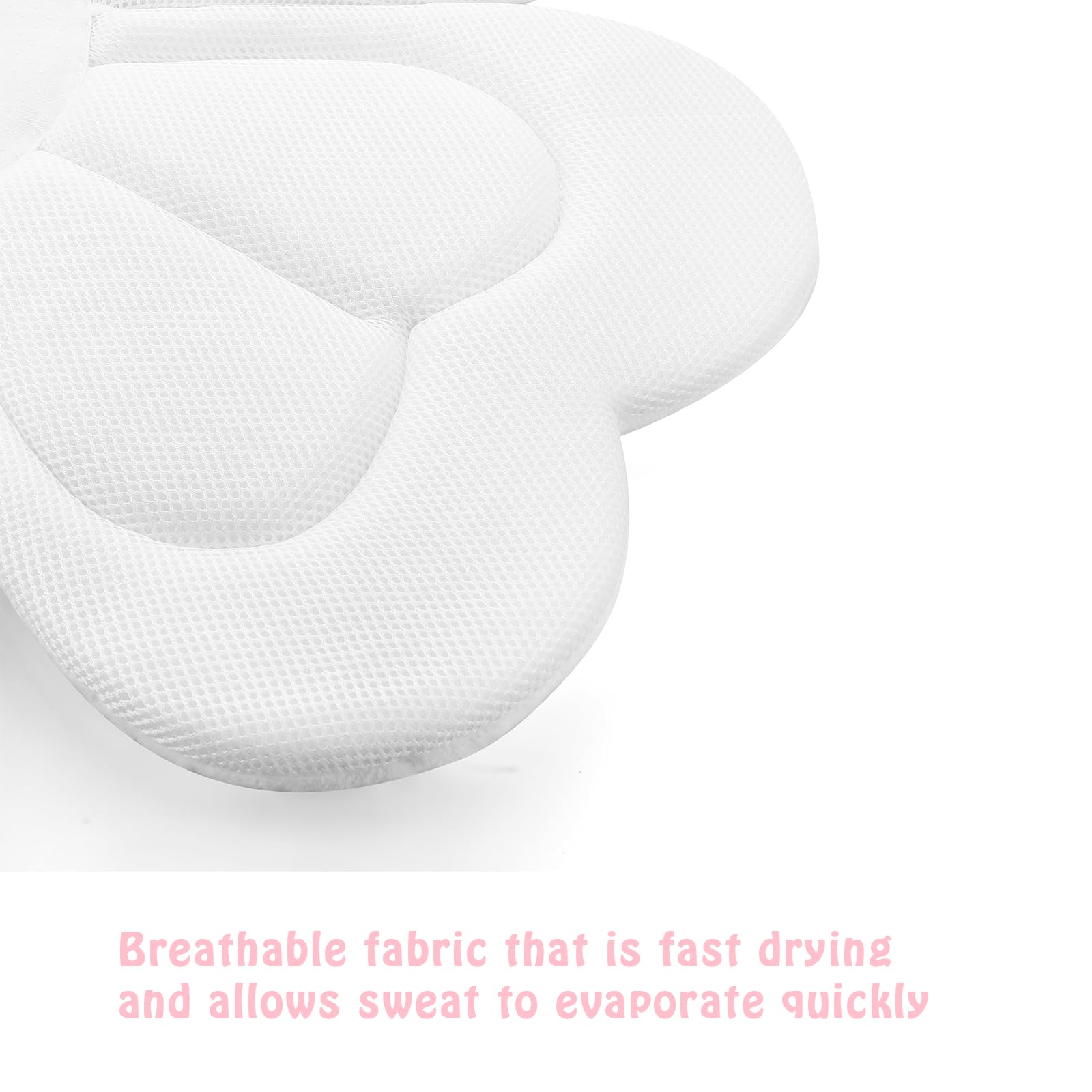 PandaEar bath pad easy-care design is washer-dryer safe for quick cleanup
