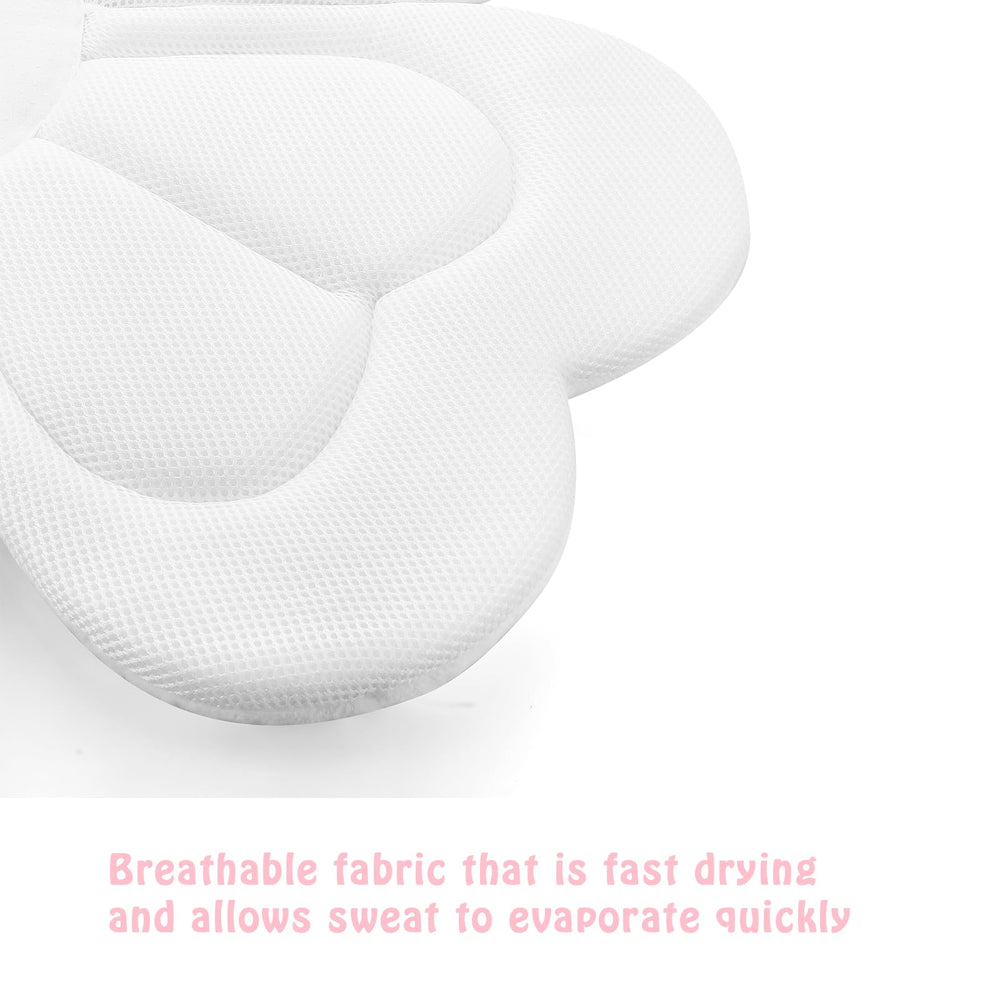 PandaEar bath pad easy-care design is washer-dryer safe for quick cleanup