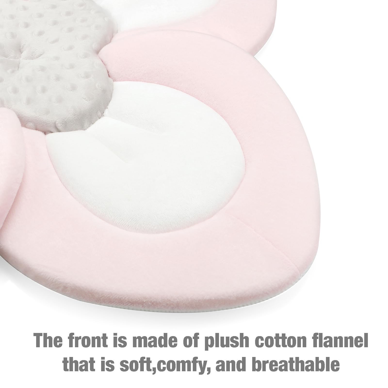 PandaEar bath pad with non-slip traction dots for secure sink placement
