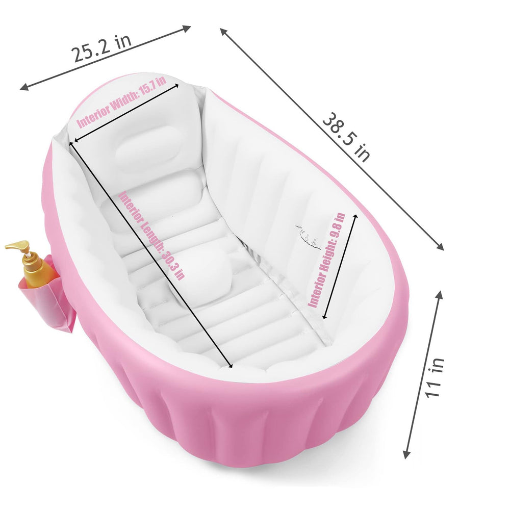 PandaEar non-slip bottom on bathtub improves safety during baths