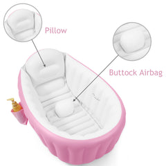 PandaEar bathtub shows water level mark for comfortable depth