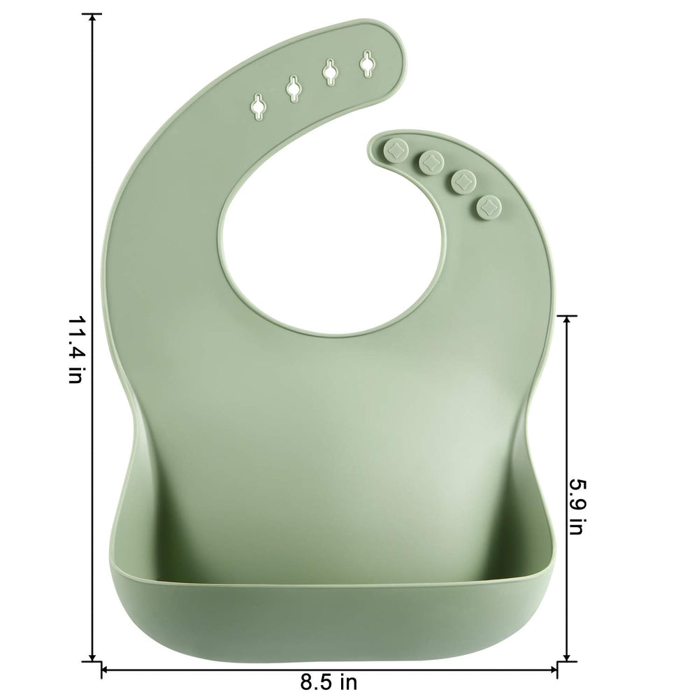 PandaEar bib with adjustable closure offers four neck sizes.