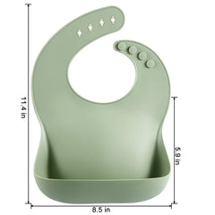 PandaEar bib with adjustable closure offers four neck sizes.
