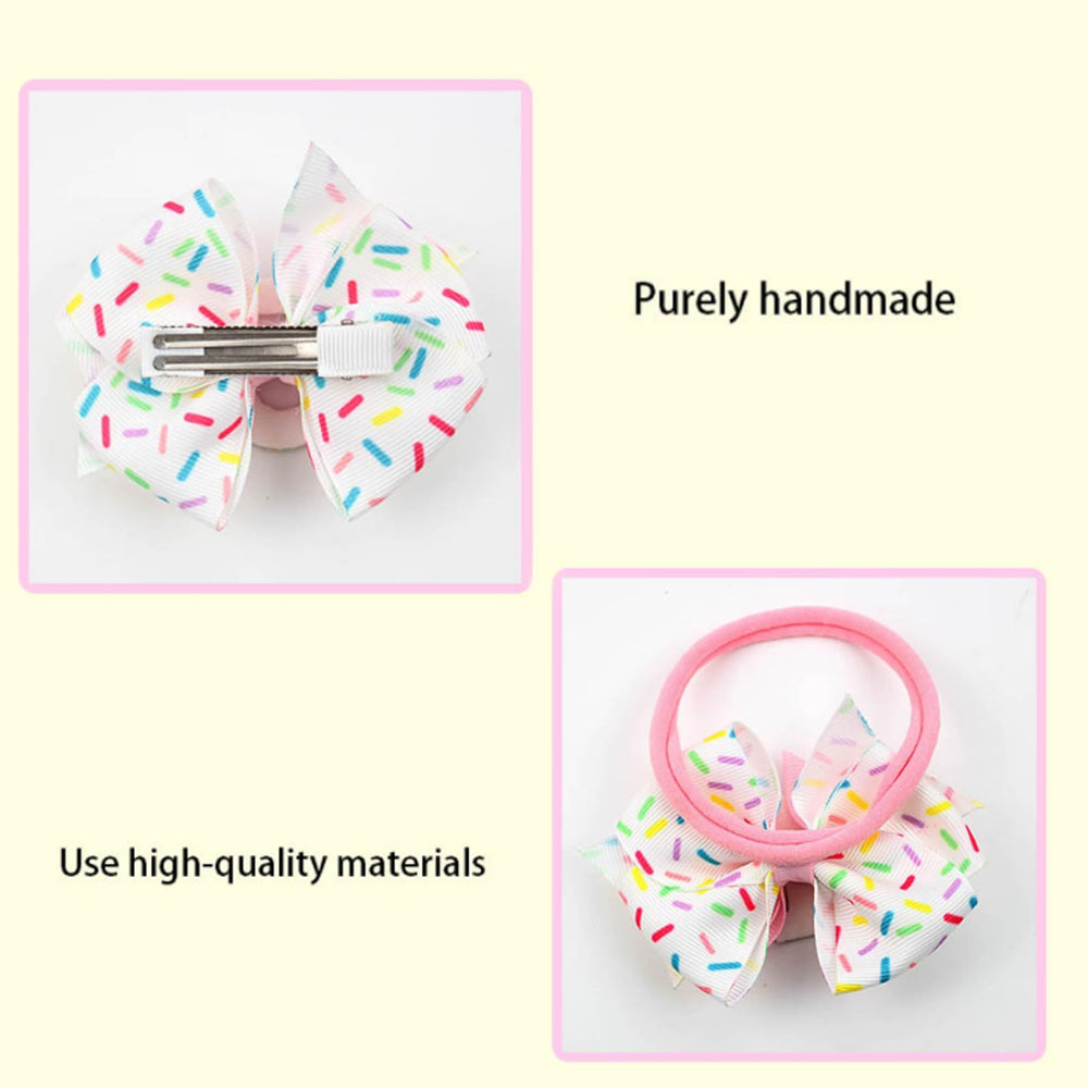PandaEar birthday bow featured in a photoshoot setup with confetti