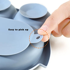 PandaEar durable unbreakable plate withstands drops during busy meals.