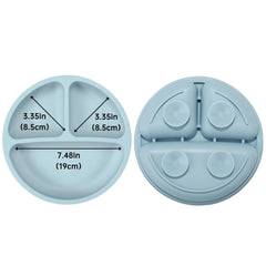 PandaEar BPA-free silicone plate demonstrates safe, shatter-resistant toddler mealtime.