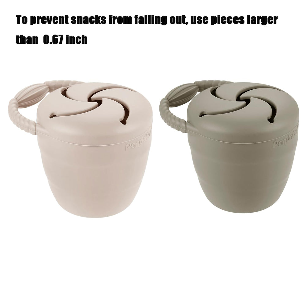 PandaEar BPA-free silicone cups ensuring safe snacking on the move.