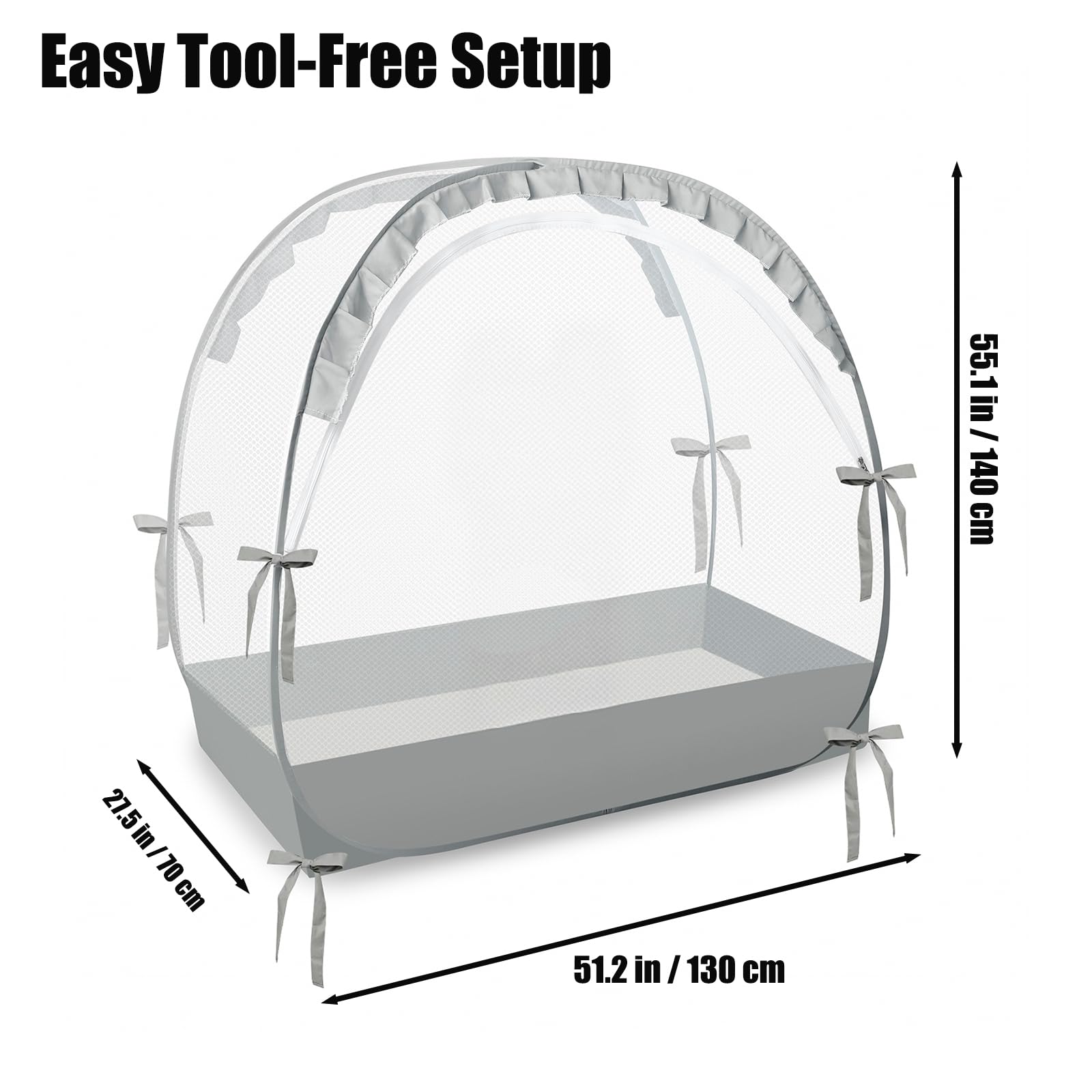 PandaEar breathable mesh crib tent highlights airflow and comfort.