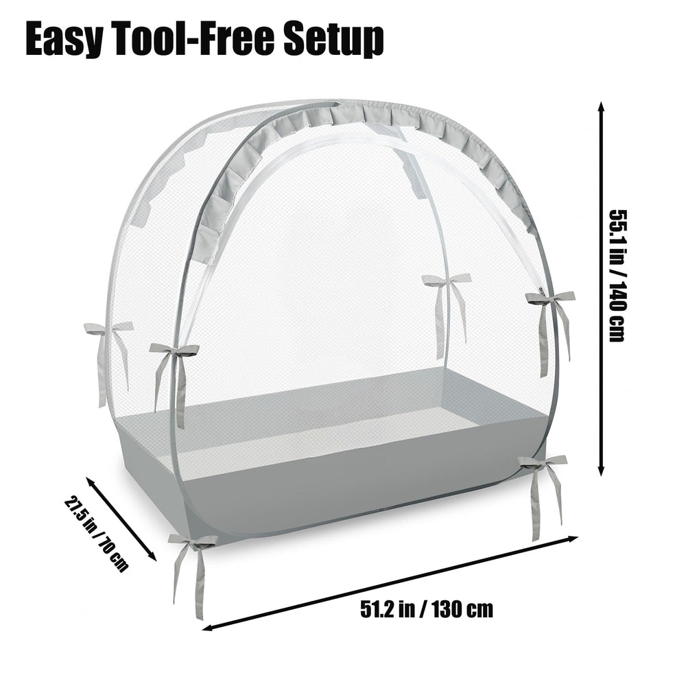PandaEar breathable mesh crib tent highlights airflow and comfort.
