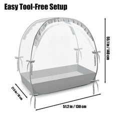 PandaEar breathable mesh crib tent highlights airflow and comfort.